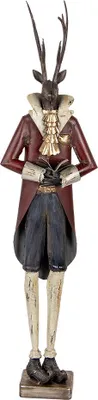 Produktbild von Clayre & Eef Dekorationsfigur Hirsch 19x15x83 cm Braun Metall