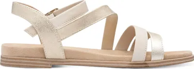 Produktbild von s.Oliver Damen Sandale flach Riemen Schnalle weiches Fußbett 5-28106-44, Größe:41 EU, Farbe:Beige