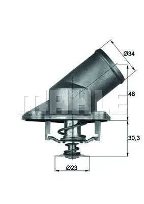 Immagine prodotto di MAHLE Termostato, liquido di raffreddamento Articolo: TI 224 92