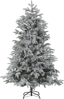 Produktbild von BELIANI Weihnachtsbaum 210 cm Weiß Schneebedeckt mit Kunstschnee und Ständer Weihnachtszeit/ Weihnachten/ Wohnzimmer Modern
