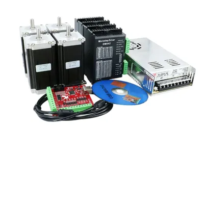 Produktbild von CNC-Fräser-Kit, 4-Achsen-Schrittmotor, wassergekühlte Spindel, 4-Achsen-3Nm-Kit