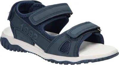 Produktbild von AMERICAN CLUB RL168 Solide KinderSandalen, Naturleder Innensohle, Klett Sandalen, Sportsandalen, Marineblaue 33