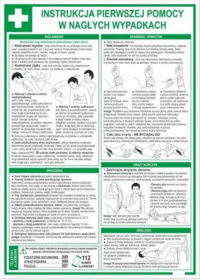 Zdjęcie produktu dla Instrukcja udzielania pierwszej pomocy w nagłych wypadkach