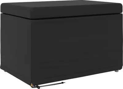Produktbild von vidaXL Hocker Schwarz 61 x 41 x 40 cm Kunstleder und Engineering Holz