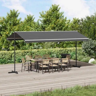 Obrázek produktu pro Maison Exclusive – Samostatně stojící markýza, šedá, 5 x 3 m, polyester