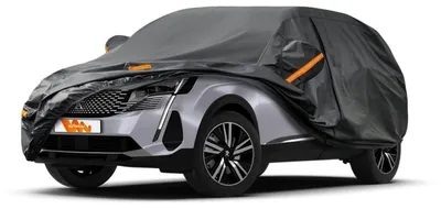 Immagine prodotto di Copertura per auto impermeabile e traspirante, adatta per Peugeot 3008 (2009-2025), con 7 strati, ideale per la protezione completa dalla polvere, colore nero