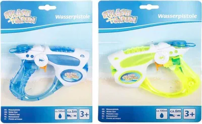 Produktbild von Wasserpistole transparent, 16 cm, 2-fach sortiert