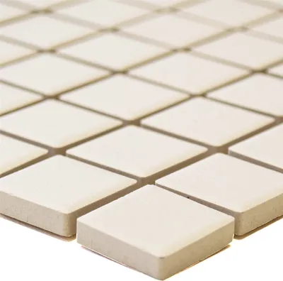 Produktbild von Keramikmosaik Miranda Rutschhemmend Hellbeige Unglasiert Q25