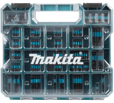 Immagine prodotto di Set di punte Makita da 100 tlg. + Organizzatore Impact Nero E-24826