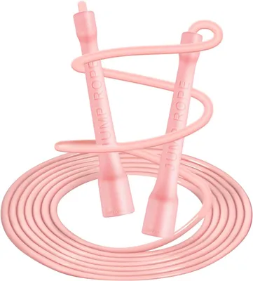 Produktbild von Springseil Fitness 6 mm x 3 m, PVC Speed Rope, verstellbar, rutschfeste ABS-Griffe, für Kinder und Erwachsene