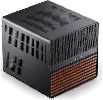 Produktbild von Jonsbo N5 NAS-Gehäuse E-ATX schwarz mit Holzakzenten