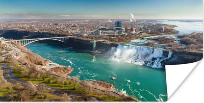 Produktbild von MuchoWow® Poster Niagarafälle in Nordamerika 80x40 cm - Wanddeko