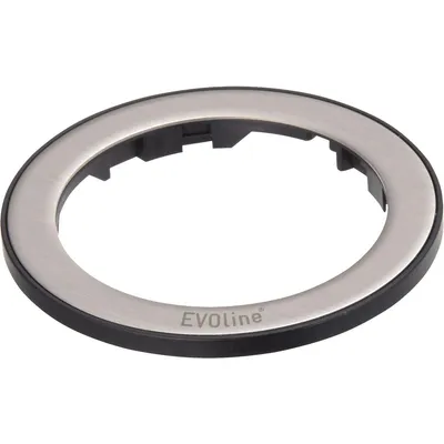 Produktbild von Evoline One Abdeckring ø 59mm H 4 für Einbau-Steckdosen, Edelstahl schwarz