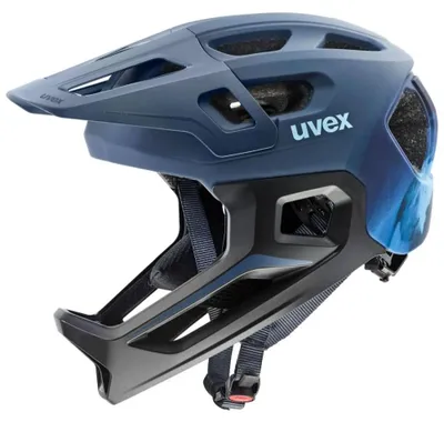 Produktbild von UVEX react jr. Fullface Kinder MTB Fahrradhelm dusk blue matt 52-56 Zentimete...