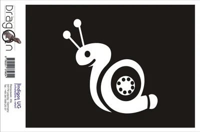 Produktbild von Aufkleber / Autoaufkleber - JDM / Die cut / Auto / OEM - Turbo snail II - 210x210mm weiß - Heckscheibe / Heckscheibenaufkleber