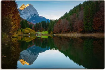 Produktbild von ARTland Leinwandbild Herbst am Rießersee Größe: 30x20 cm