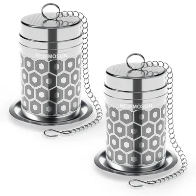 Produktbild von 2er-Pack Teesieb mit extra feinem Netz für losen Tee