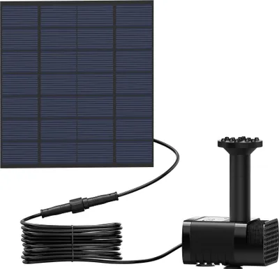 Produktbild von YUENFONG 1,8W Solarpumpe Teich Springbrunnen Teichpumpe Solar Bürstenlose Solarpumpe Solar Wasserspiel Fontäne Pumpe für Gartenteiche