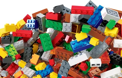 Produktbild von Teknotoys Bausteine, 990 Teile, kompatibel mit bekannten Spielsteinen, inkl. 1er, 2er, 4er, 6er und 8er Bausteine in verschiedenen Höhen.