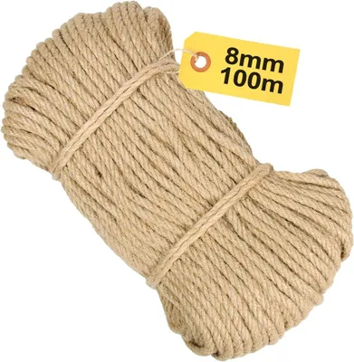 Produktbild von 100 m Sisalseil für Kratzbaum 8 mm - Naturseil für DIY und Haushalt