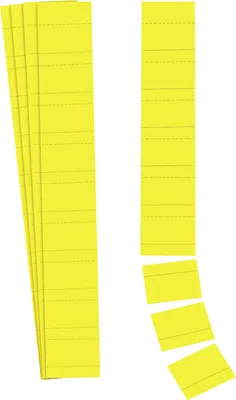 Produktbild von Ultradex Einsteckkarte Planrecord 6 x 3,2 cm (B x H) 190g/m² zitrone 90 St./Pack.