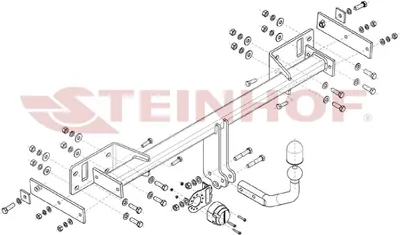 Produktbild von Z547059 Anhängerkupplung passend für MERCEDES W 176 09/2012-2018 starr