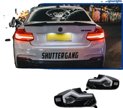 Produktbild von AKD Rücklicht für BMW, LED rotes Bremslicht, dynamischer Blinker, WEISS
