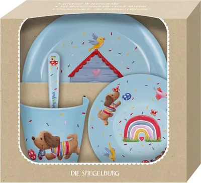 Produktbild von Geschirr Geschenkset Dackel - BabyGlück