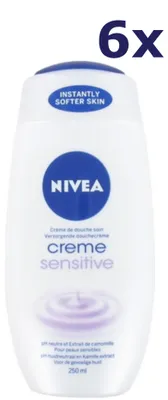 Produktbild von 6x Nivea Douchegel - Creme Sensitive 250 ml