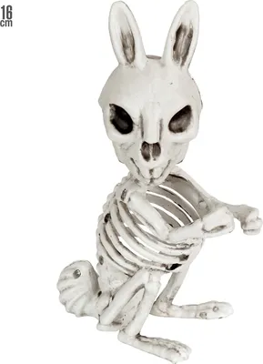 Produktbild von Deko Hasenskelett Halloween 16cm