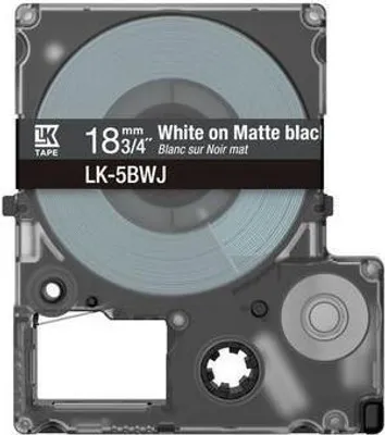Obrázok produktu pre Epson LK-5BWJ, Čierna, Biela, Tepelný prenos, Matte, LabelWorks LW-C410, 1,8 cm