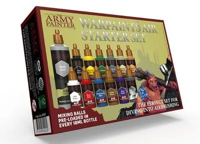 Produktbild von The Army Painter Acrylfarben Airbrush Set - 12 Farben - Starterset Miniaturen