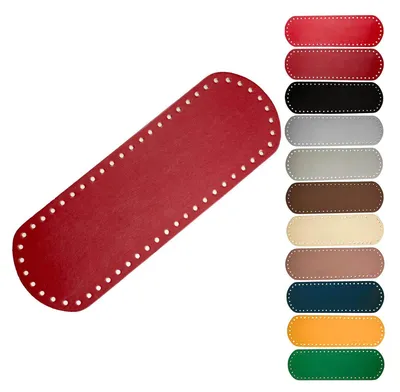 1 Taschenboden Kunstleder zur Taschenherstellung rot10x30