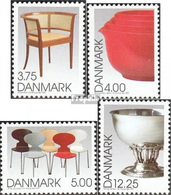 Produktbild von Briefmarken Dänemark 1997 Mi 1166-1169 (kompl.Ausg.) postfrisch Dänisches Design
