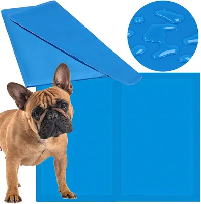 Produktbild von SPRINGOS Kühlmatte für Hunde Abkühlmatte 30 x 40 cm Gel-Kühlmatte für Hund und Katze Anti-Hitze-Matte Aufrechterhaltung des thermischen Gleichgewichts Sicher für Tiere