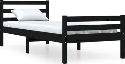Obrázek produktu pro vidaXL Postel z masivu černá 100x200 cm