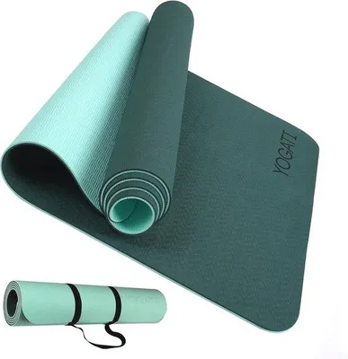 Productafbeelding van Famanu sportmat voor yoga en fitness - antislip en met draagriemen