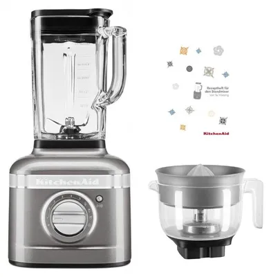 Produktbild von KitchenAid K400 Standmixer Saftpaket Medallion Silber