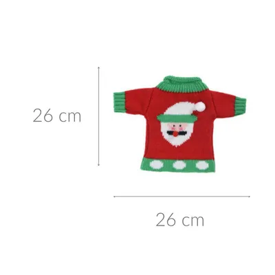 Zdjęcie produktu dla Pokrowiec na butelkę wina XMAS, 26 cm