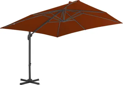 Produktbild von vidaXL Ampelschirm mit Aluminium-Mast 300x300 cm Terrakotta