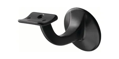 Produktbild von Handlaufträger 3506 Alu.ku.-besch.schwarz D.Wandplatte 56mm