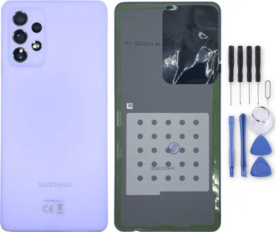 Produktbild von Samsung Akkudeckel Akku Deckel Batterie Cover Galaxy A72 GH82-25448C Lila Ersatz