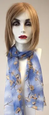 Produktbild von Schal blau, 160x34 cm 100% Polyester, blau