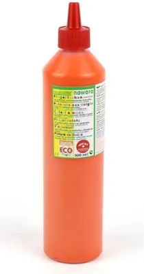 Produktbild von ökoNorm Fingerfarbe nawaro, Flasche 500ml - orange