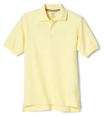 Immagine prodotto di Camicetta polo a maniche corte in cotone piqué per bambini, colore giallo, taglia 9-12 anni