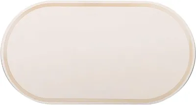 Produktbild von Kleiner, elliptischer, selbstklebender Kosmetikspiegel aus Edelstahl für Sonnenblenden
