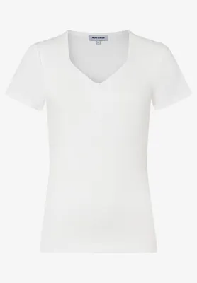 Produktbild von T-Shirt mit dekorativem Ausschnitt