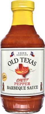 Produktbild von Old Texas Ghost Pepper Chili BBQ Sauce mit Raucharoma 455ml