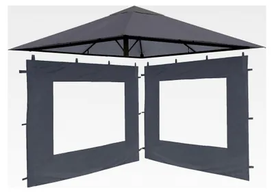Produktbild von Ersatzdach und 2 Seitenwände für Gartenpavillon 3x3m Grau RAL 7012