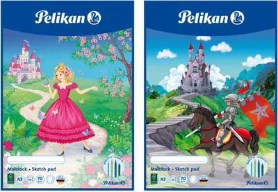 Image de Pelikan Malblock A3 70g/m 30 Bl. MC3/30 chlorfrei wei